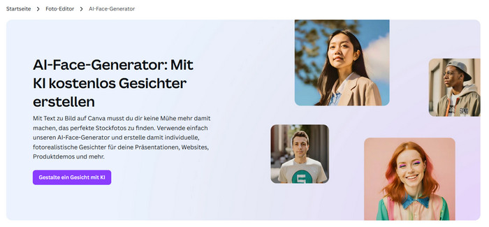 Canva AI Face Generator