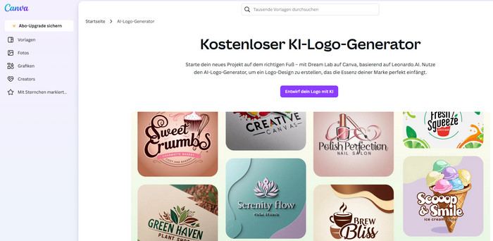 KI Logo Generator Canva