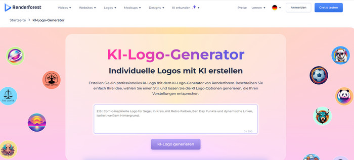 KI Logo Generator Renderforest