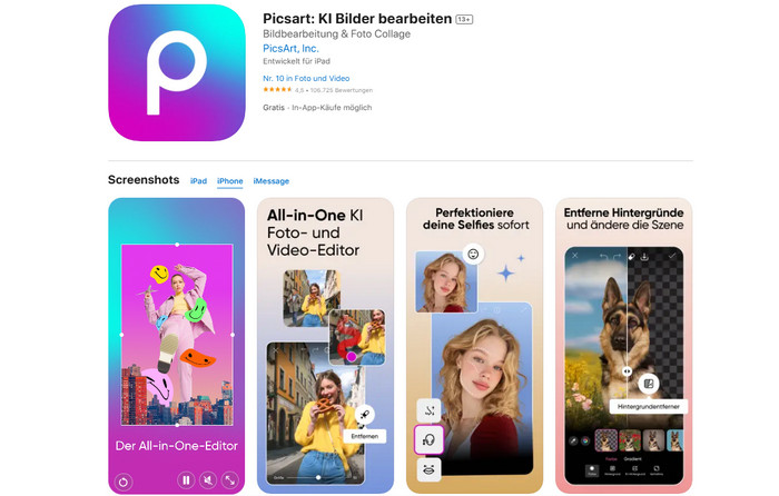 Bild mit YouCam Online Editor erweitern