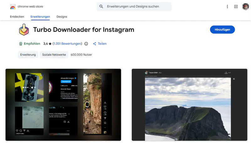 Turbo Instagram Image Downloader