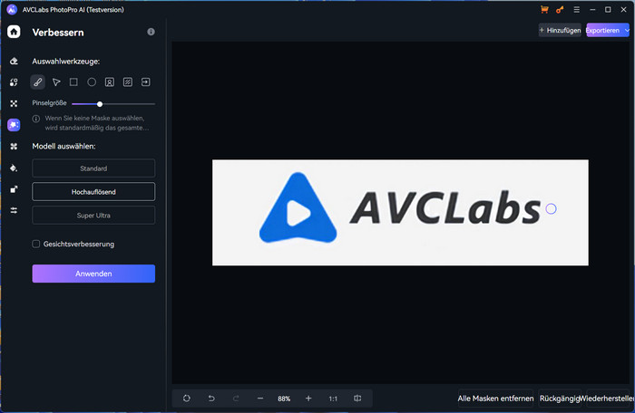 Logo mit AVCLabs PhotoPro AI verfeinen