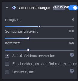 Video einrichten